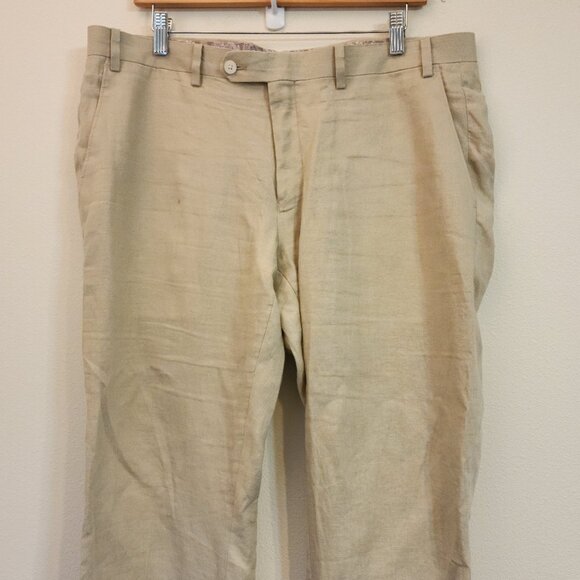 Lauren Ralph Lauren Black Label Linen Pant Women 36Wx29L Classic Tropical - Picture 4 of 12